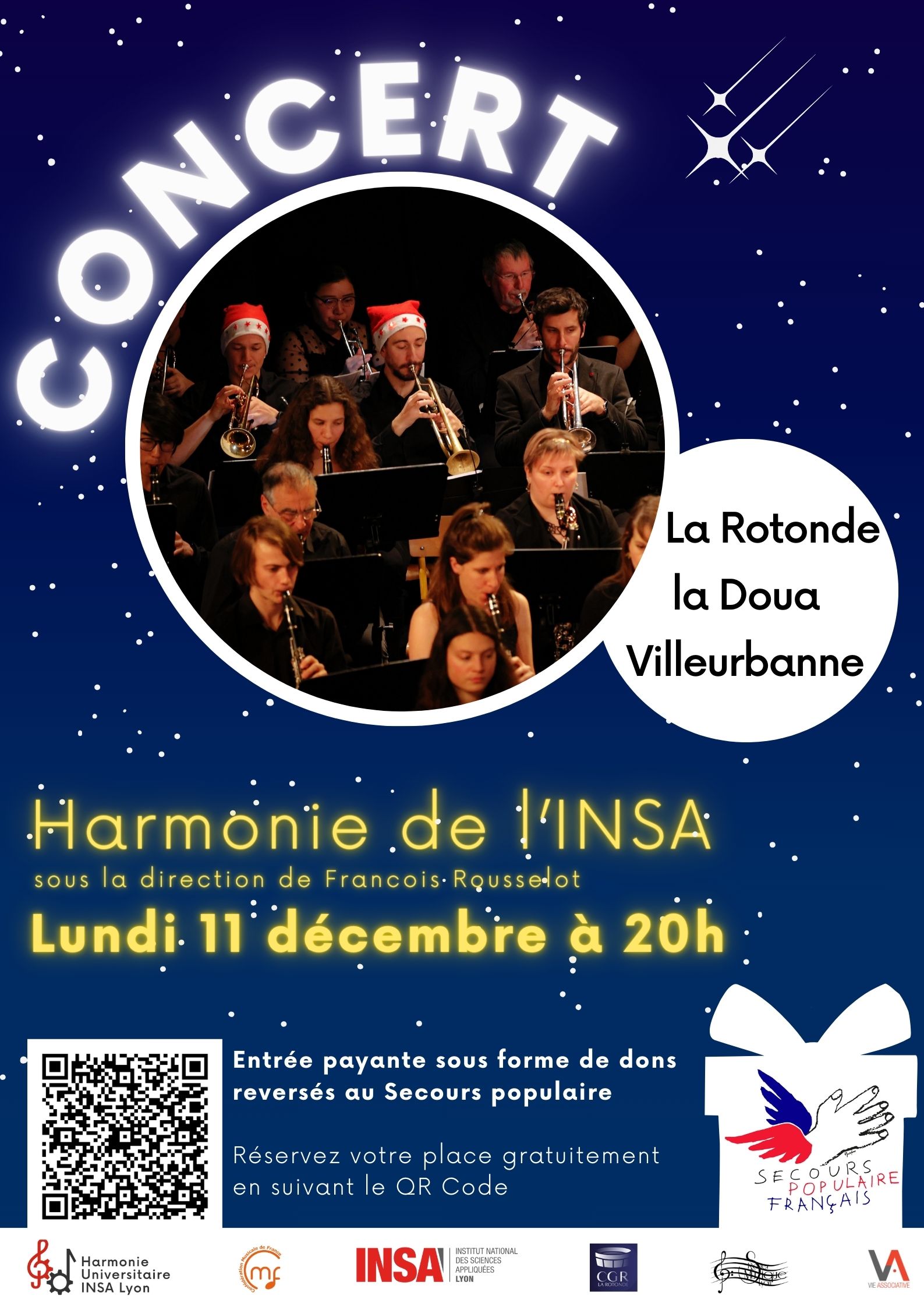 Affiche de concert Rotonde décembre 2023